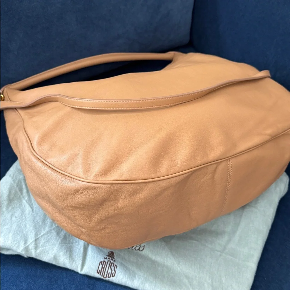 Mark Cross Large Tan  Hobo Shoulder/Crossbody Bag‎